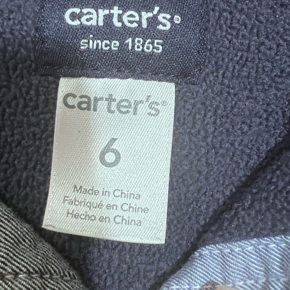 Carter's Blue and Black Checkered Kids Jacket - Picture 4 of 7